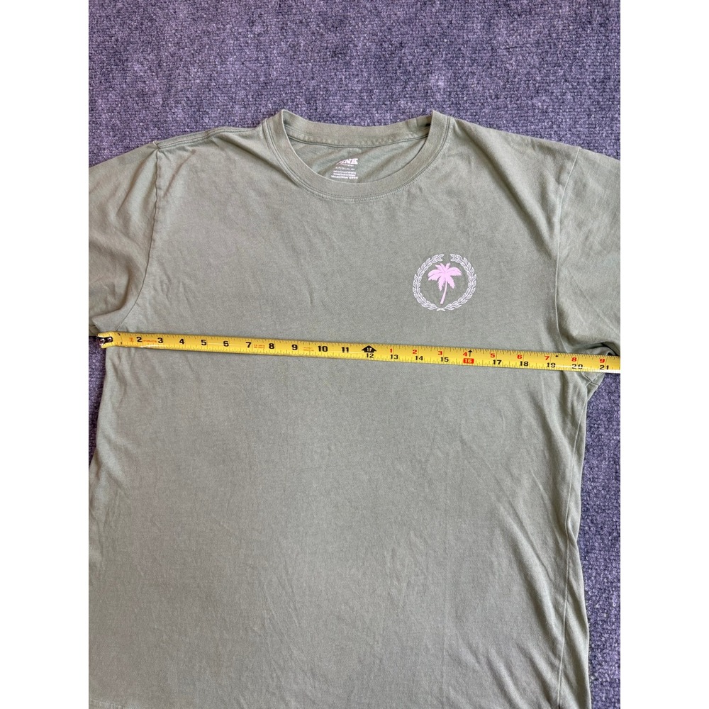 Victoria's Secret PINK Olive Green Palm Tree Graphic T-Shirt Small - Picture 9 of 15